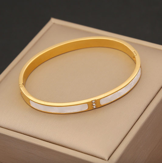 Joy | Bracelet en acier inoxydable plaqué or 18K