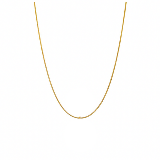 Judith | Collier sans médaillon en acier inoxydable plaqué or 18K