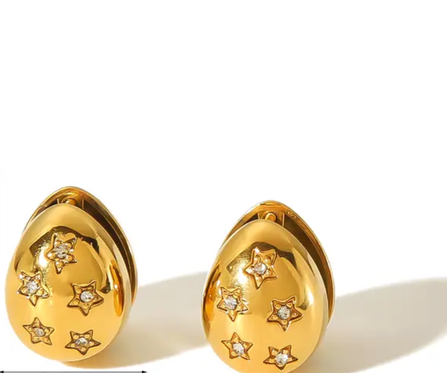 Duma | Boucles en acier inoxydable plaqué Or jaune 18k - JoseFlow Accessories